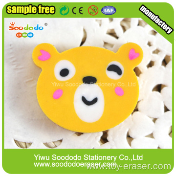 Animal shape extruded customed eraser product